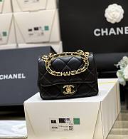 Colestore Chanel 23C Mini Flap Bag with Top Handle 17x13x6cm - 3