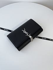 Colestore Kate Medium Tassel In Grain De Poudre Embossed Leather Sliver Hardware 24x14.5x5.5cm - 5