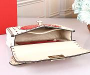 Colestore Valentino Medium Rockstud Heart Shoulder Bag 23x16x6.5cm - 6