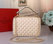 Colestore Valentino Medium Rockstud Heart Shoulder Bag 23x16x6.5cm - 5