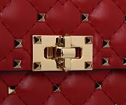 Colestore Valentino Medium Rockstud Heart Shoulder Bag 23x16x6.5cm - 2