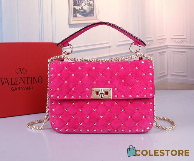 Colestore Valentino Garavani Rockstud Spike Pink 23x16x6.5cm - 1
