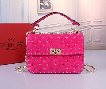 Colestore Valentino Garavani Rockstud Spike Pink 23x16x6.5cm