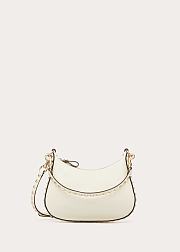 Colestore Valentino Garavani Small Rockstud Leather Shoulder Bag White 20x12.5x1.5cm - 1