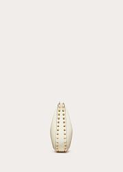 Colestore Valentino Garavani Small Rockstud Leather Shoulder Bag White 20x12.5x1.5cm - 6