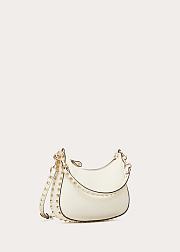 Colestore Valentino Garavani Small Rockstud Leather Shoulder Bag White 20x12.5x1.5cm - 4