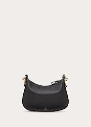 Colestore Valentino Garavani Small Rockstud Leather Shoulder Bag Black 20x12.5x1.5cm - 1
