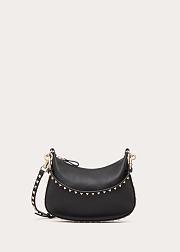 Colestore Valentino Garavani Small Rockstud Leather Shoulder Bag Black 20x12.5x1.5cm - 6