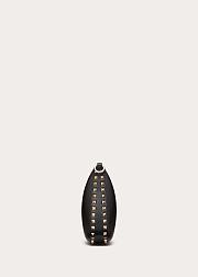 Colestore Valentino Garavani Small Rockstud Leather Shoulder Bag Black 20x12.5x1.5cm - 5