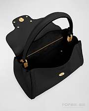 Colestore Valentino Garavani Alltime Logo-Plaque Handbag Black 24x17x12cm - 4