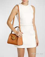 Colestore Valentino Garavani Alltime Logo-Plaque Handbag Almond 24x17x12cm - 5
