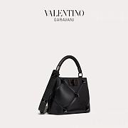 Colestore Valentino Garavani Full Black Small Roman Stud Bag 21x17x13cm - 1