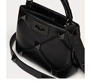 Colestore Valentino Garavani Full Black Small Roman Stud Bag 21x17x13cm - 4
