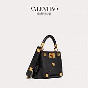 Colestore Valentino Garavani Black and Gold Small Roman Stud Bag 21x17x13cm - 5