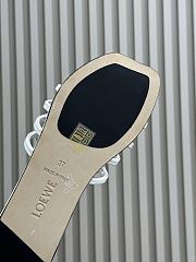 Colestore Loewe Petal Anagram Slide in Anthurium White - 5