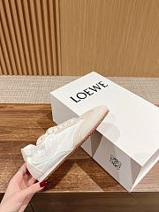 Colestore Loewe Flow Runner in Nylon and Suede Beige White - 4