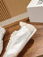 Colestore Loewe Flow Runner in Nylon and Suede Beige White - 5