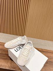 Colestore Loewe Flow Runner in Nylon and Suede Beige White - 2