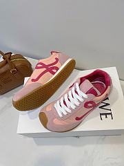 Colestore Loewe Flow Runner in Nylon and Suede Pink - 6
