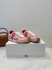Colestore Loewe Flow Runner in Nylon and Suede Pink - 2