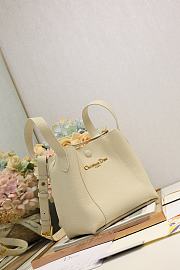 Colestore Dior Signature Bucket Bag in Beige  21×19×11cm - 3