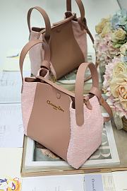 Colestore Dior Signature Bucket Bag in Pink  24x21x14cm - 5