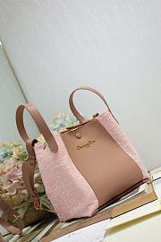 Colestore Dior Signature Bucket Bag in Pink  24x21x14cm - 2