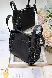 Colestore Dior Signature Bucket Bag in Black 24x21x14cm - 5