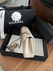 Colestore Chanel 25S Clutch With Chain Beige 10 x 16.5 x 5cm - 6