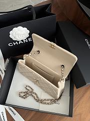 Colestore Chanel 25S Clutch With Chain Beige 10 x 16.5 x 5cm - 3