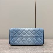 Colestore Chanel 25 Small Handbag Washed Denim & Gold-Tone Metal Blue 30x26x14cm - 2
