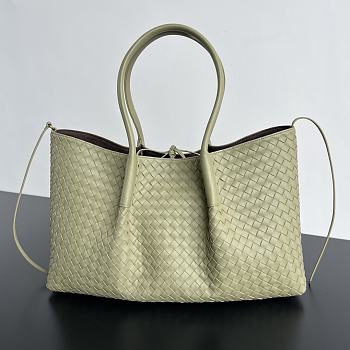 Colestore Bottega Veneta Pinacoteca Medium Madder Ecru/matcha 23x43x14.5cm