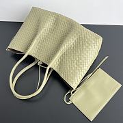 Colestore Bottega Veneta Pinacoteca Medium Madder Ecru/matcha 23x43x14.5cm - 3