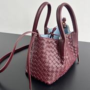 Colestore Bottega Veneta Pinacoteca Small Madder brown/lunar 15x24x12cm - 5