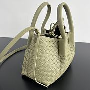 Colestore Bottega Veneta Pinacoteca Small Madder Ecru/matcha 15x24x12cm - 6