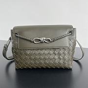 Colestore Bottega Veneta Small Andiamo Messenger Kaki 29x20x13cm - 1