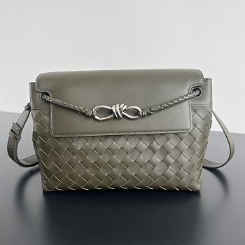 Colestore Bottega Veneta Small Andiamo Messenger Kaki 29x20x13cm