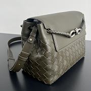Colestore Bottega Veneta Small Andiamo Messenger Kaki 29x20x13cm - 2