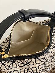 Colestore Loewe Small Cubi Bag in Anagram Jacquard and Calfskin 21x17x12.5cm - 4
