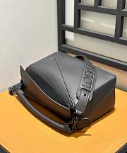 Colestore Loewe Puzzle In Satin Calfskin Black  29x12x19cm - 2