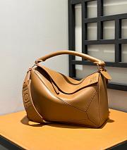 Colestore Loewe Puzzle In Satin Calfskin Brown 29x12x19cm - 3