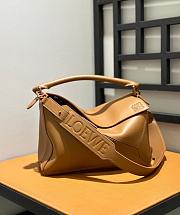Colestore Loewe Puzzle In Satin Calfskin Brown 29x12x19cm - 4