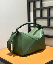 Colestore Loewe Puzzle In Satin Calfskin Green 29x12x19cm - 2