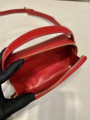 Colestore Prada Odette Patent Leather Crossbody Bag in Red 17.5x10.5x4.5cm  - 6