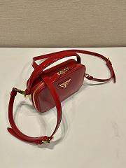 Colestore Prada Odette Patent Leather Crossbody Bag in Red 17.5x10.5x4.5cm  - 3