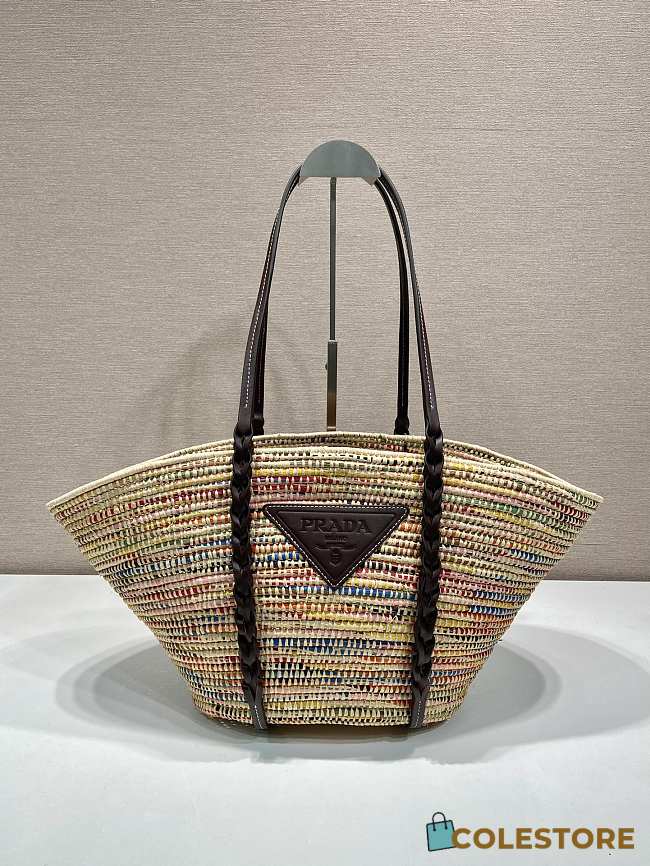 Colestore Prada Woven Raffia Basket Bag 24x24x17cm - 1