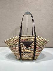 Colestore Prada Woven Raffia Basket Bag 24x24x17cm - 1