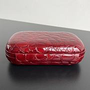 Colestore Bottega Veneta Knot Shiny Alligator Red 20x12x5.5cm - 6