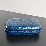 Colestore Bottega Veneta Knot Shiny Alligator Blue  20x12x5.5cm - 4