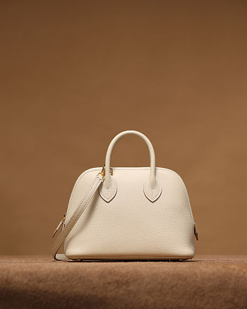 Colestore Hermes Bolide 1923 Mini Bag Evercolor White 19cm x 14cm x 8.5cm